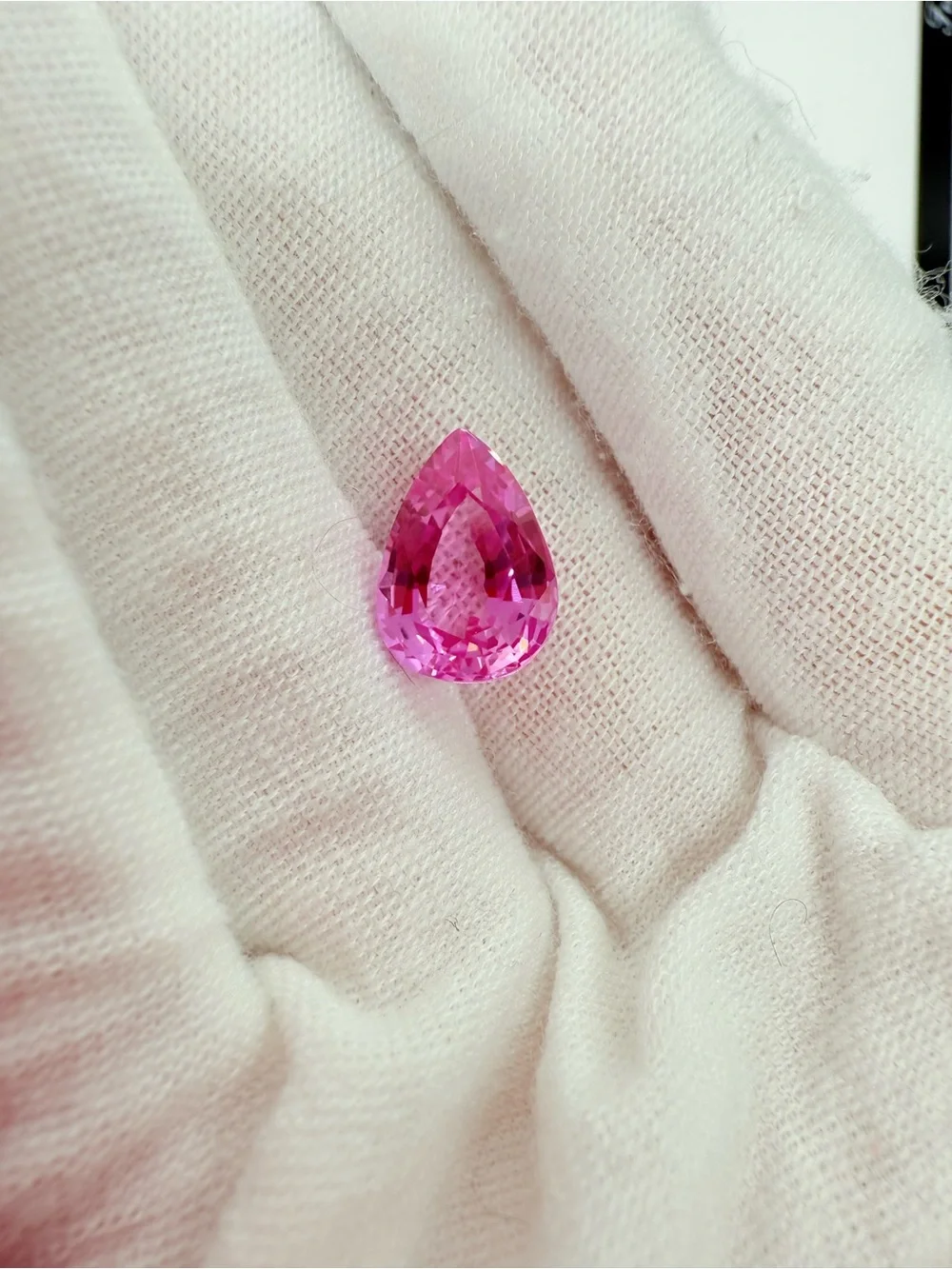 Pink Pear-Cut Gemstone for Women Jewelry